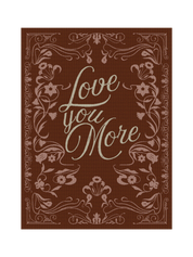 Love You More Red Blanket