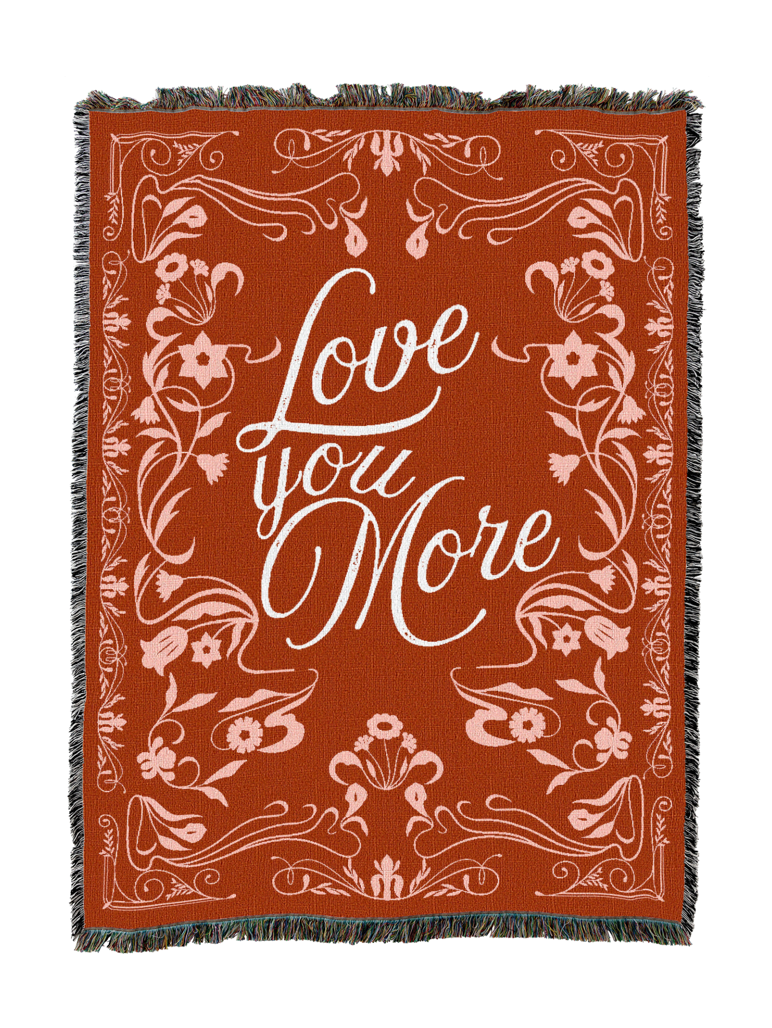 Love You More Red Blanket