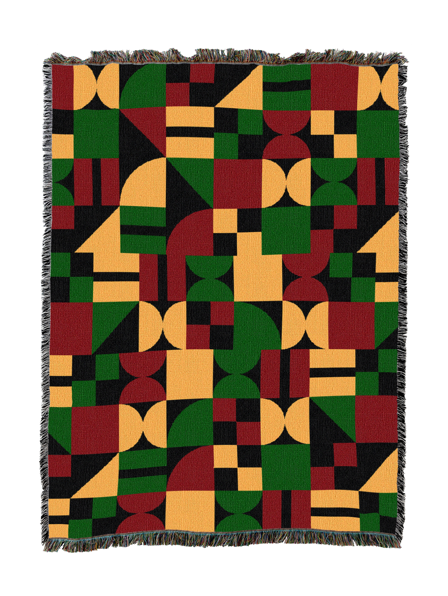Red Green Yellow Pattern Blanket