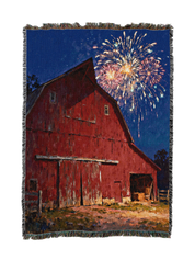 Barn Fireworks Blanket