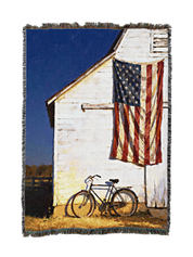 Bicycle Barn Blanket