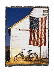 Bicycle Barn Blanket