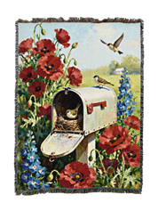 Home Sweet Home Birds Blanket