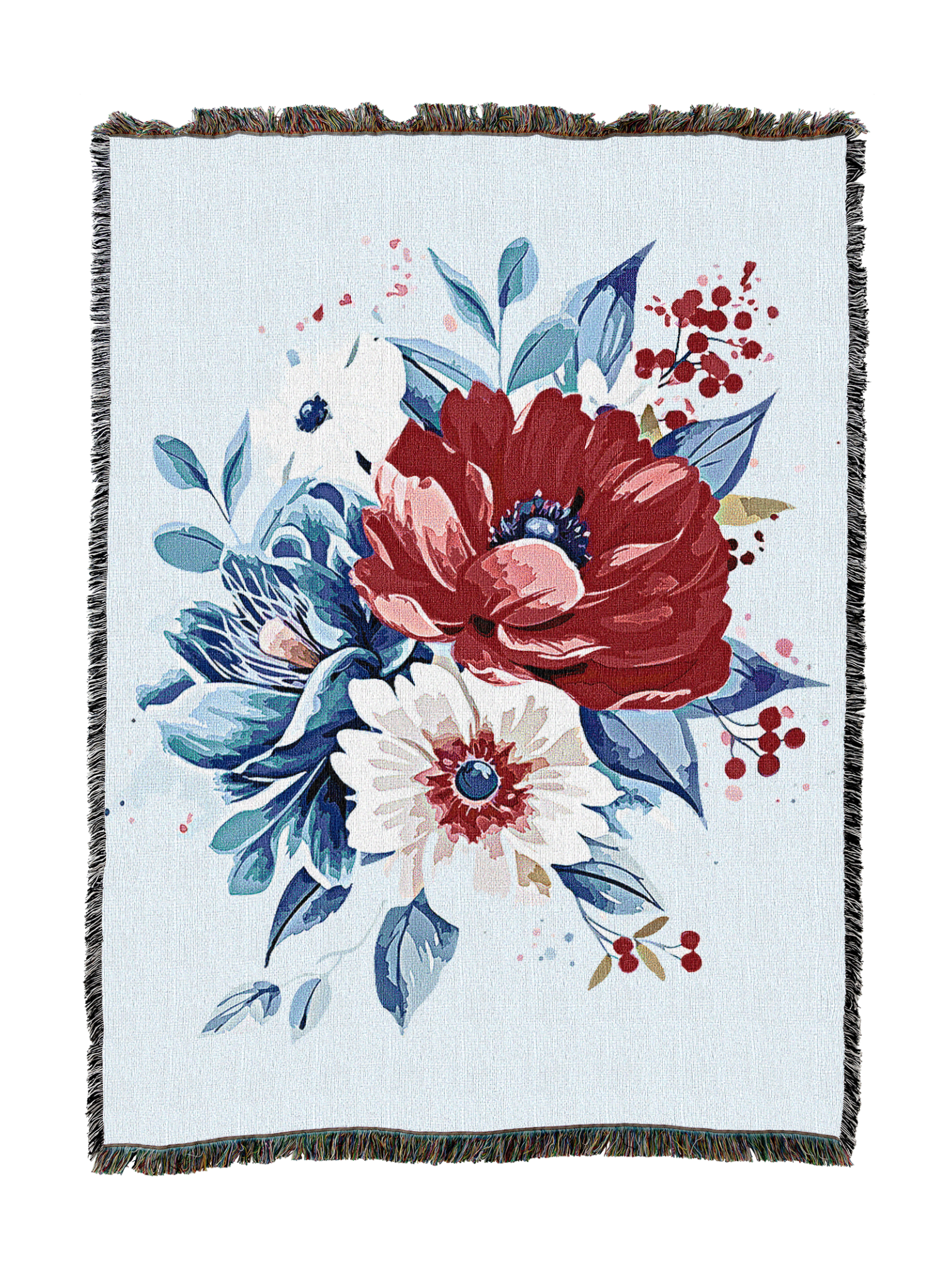 American Floral Blanket