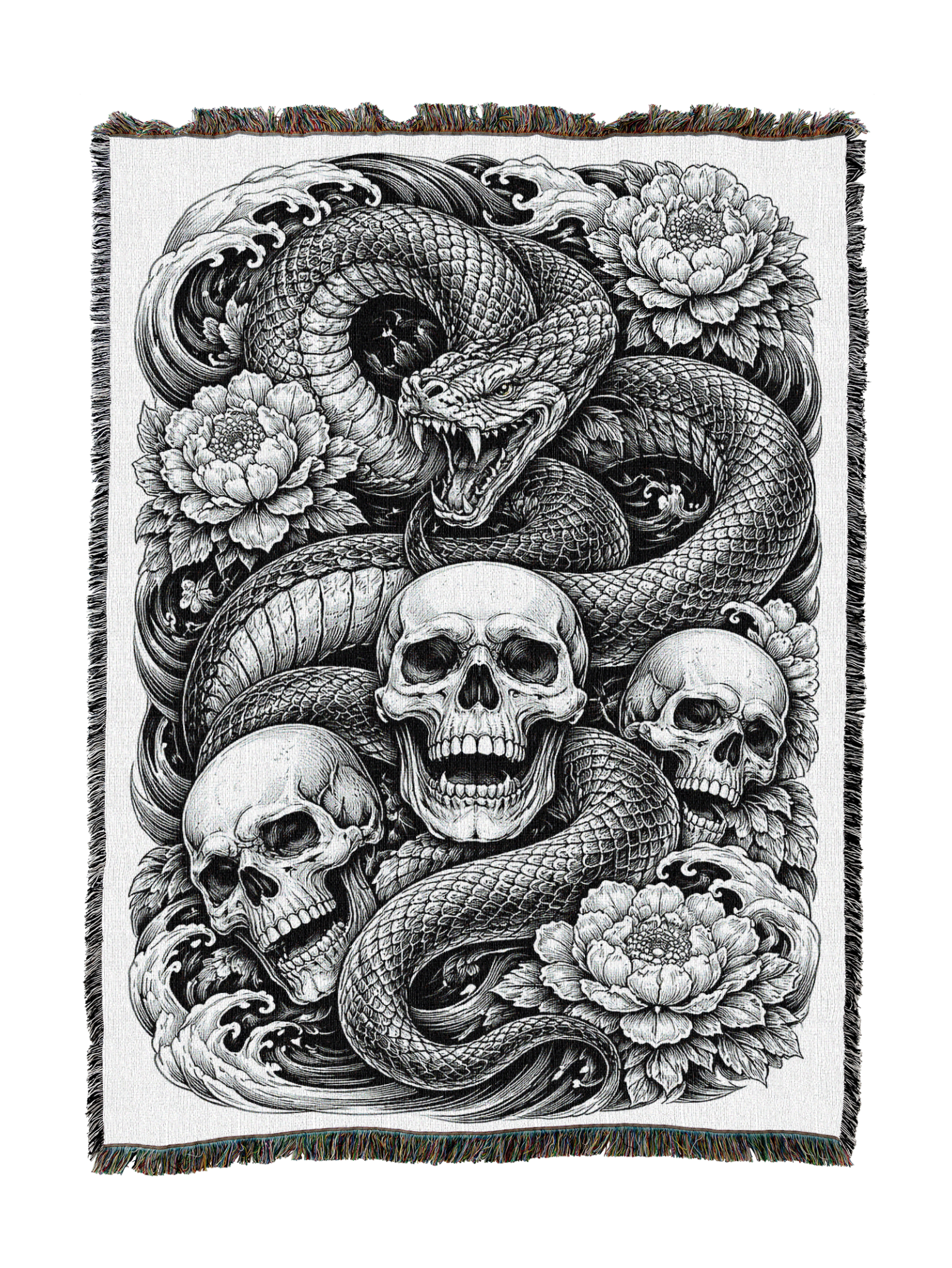 Irezumi Serpent Blanket