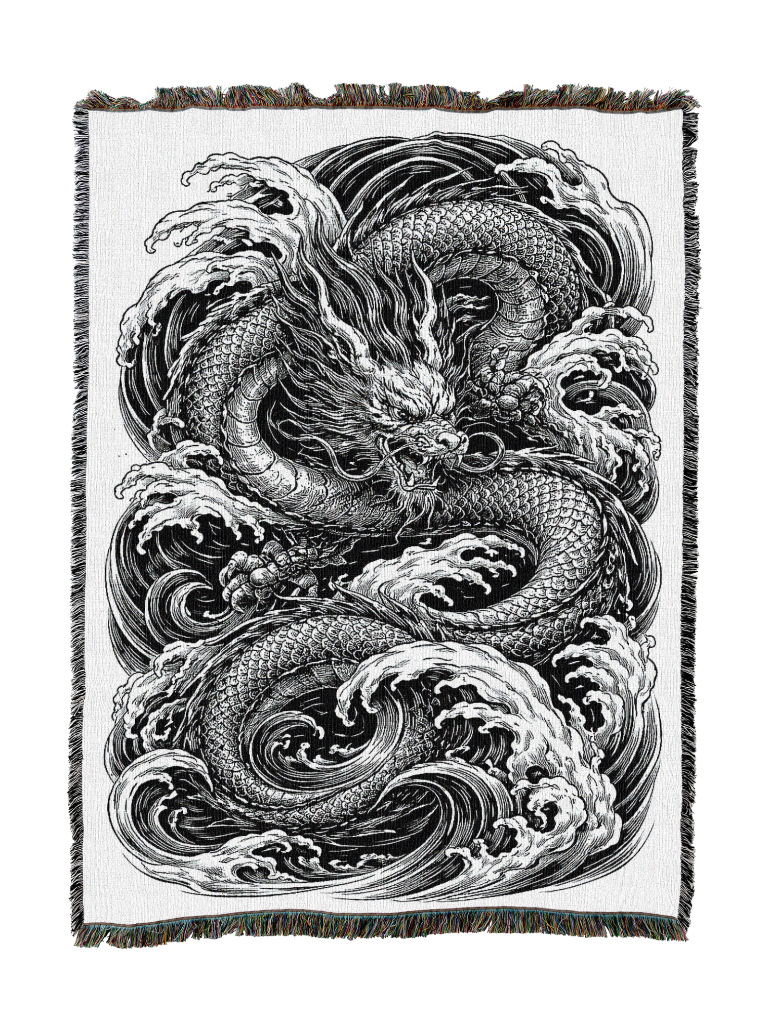 Irezumi Dragon Blanket