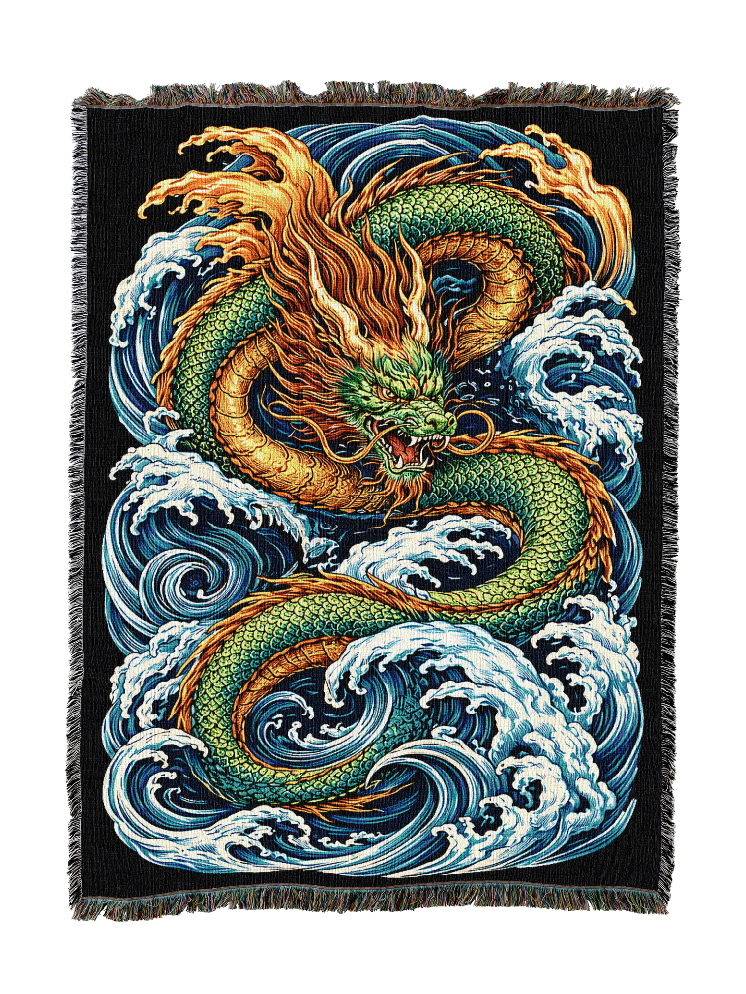 Irezumi Dragon Blanket