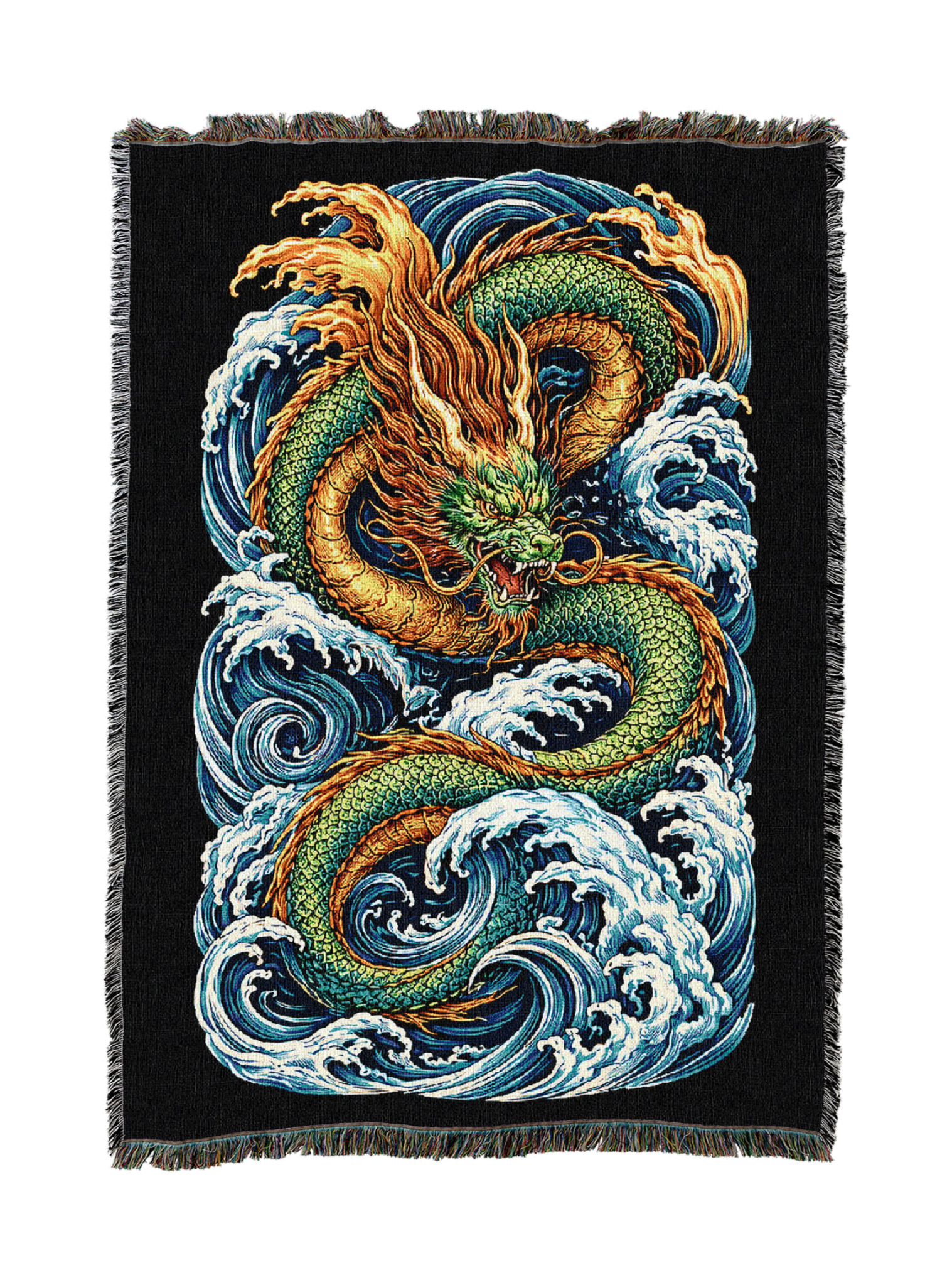 Irezumi Dragon Blanket