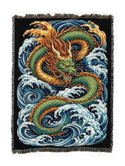 Irezumi Dragon Blanket