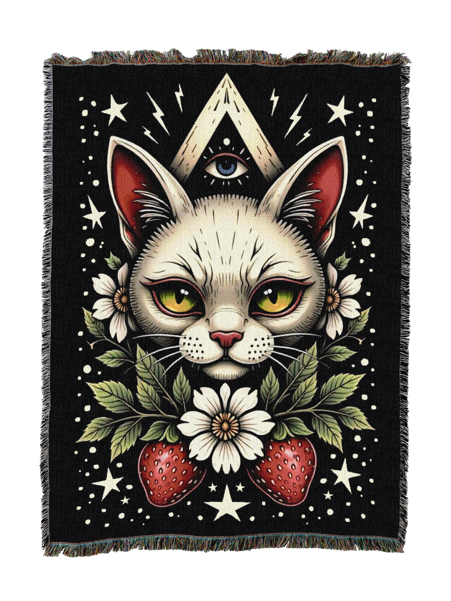Strawberry Cat Blanket