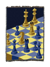 Chess Board Drop Blanket