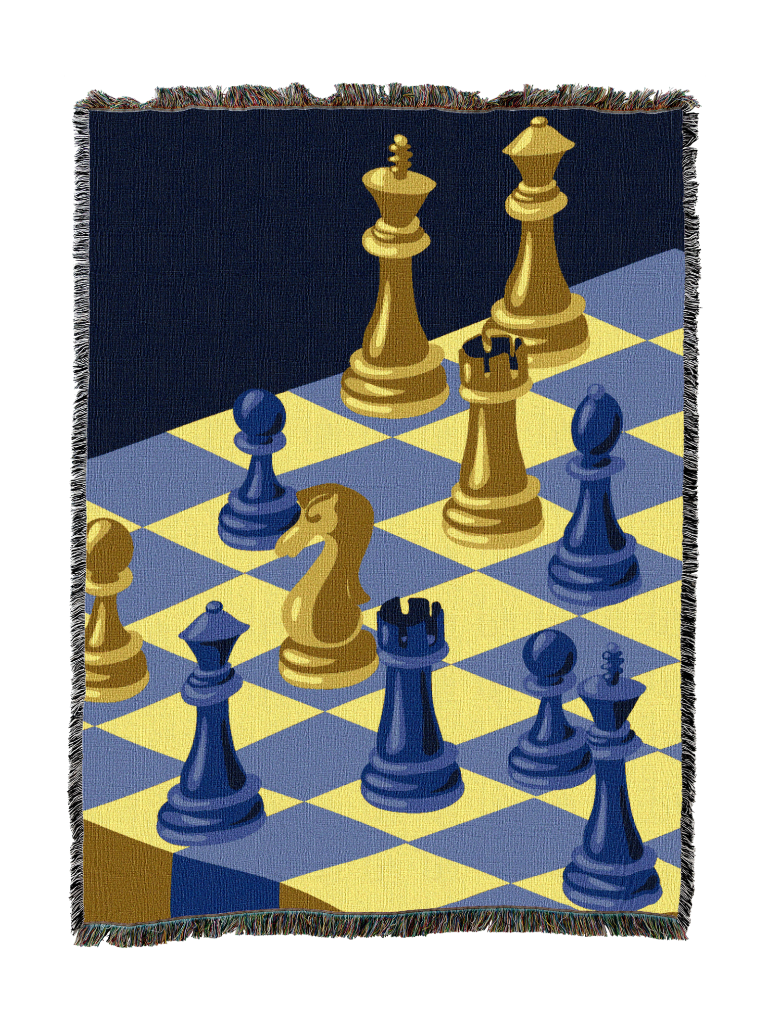 Chess Board Drop Blanket