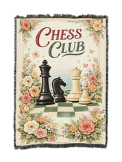 Floral Chess Club Blanket