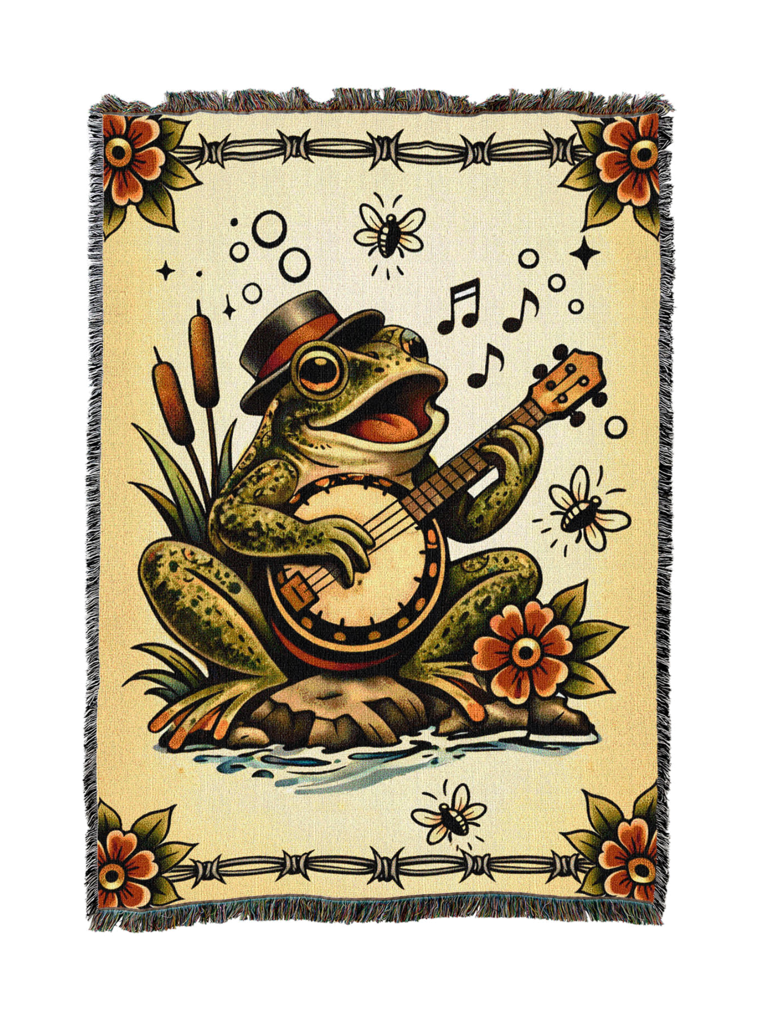 Froggy Banjo Blanket