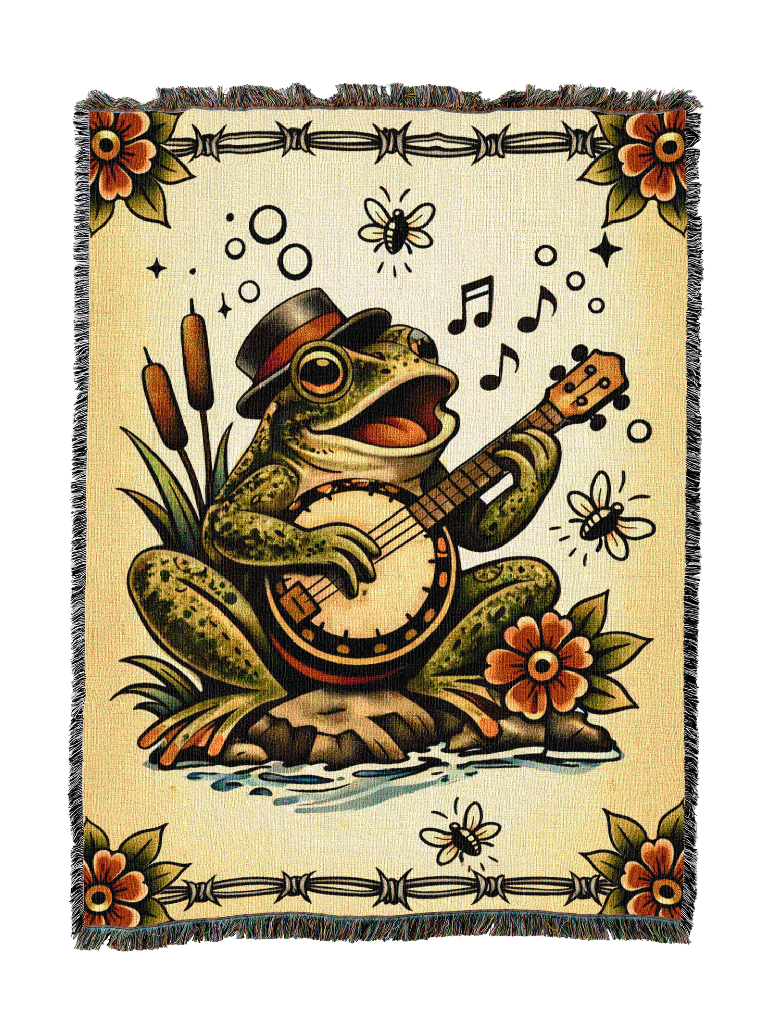 Froggy Banjo Blanket