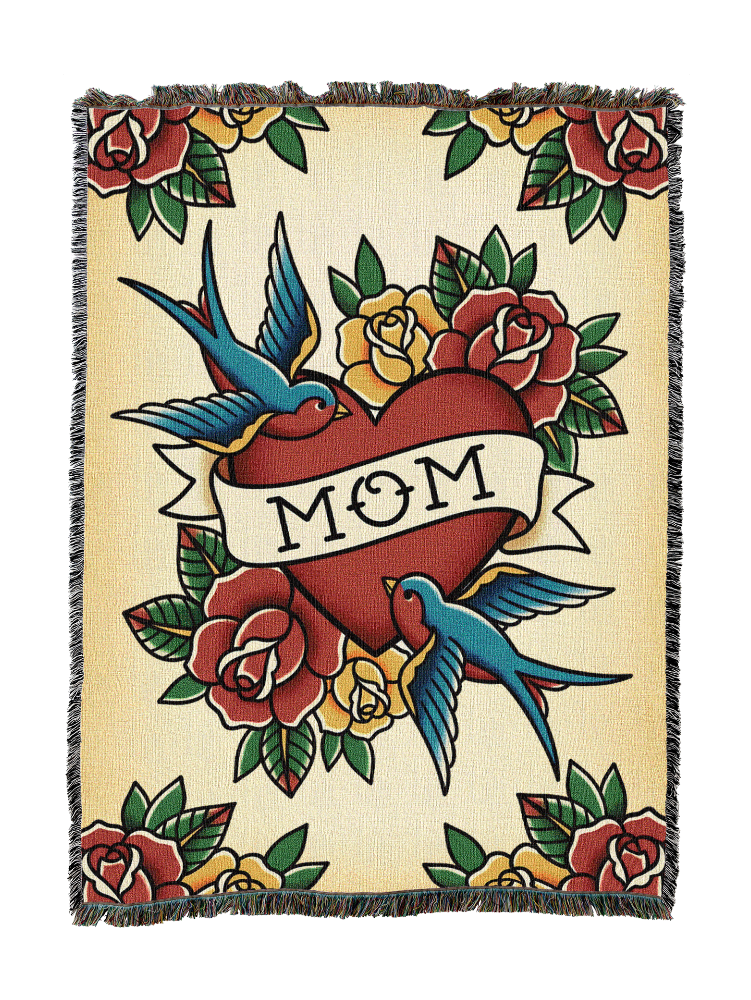 I Heart Mom American Trad Blanket