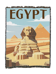 Egypt Travel Blanket