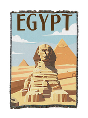 Egypt Travel Blanket