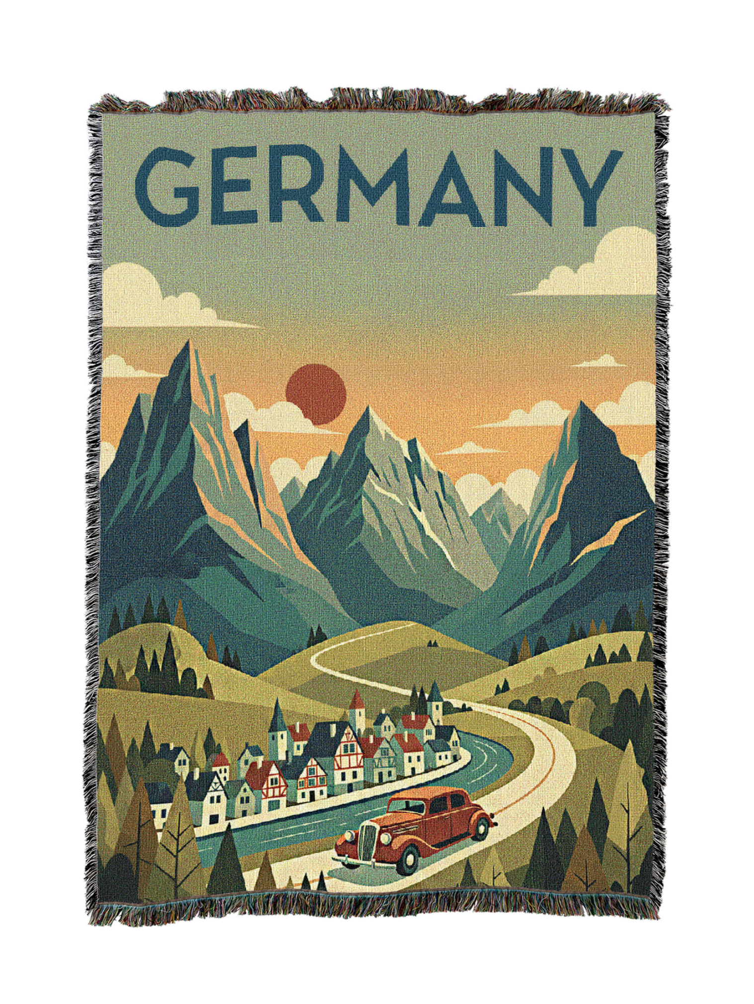 Germany Travel Blanket