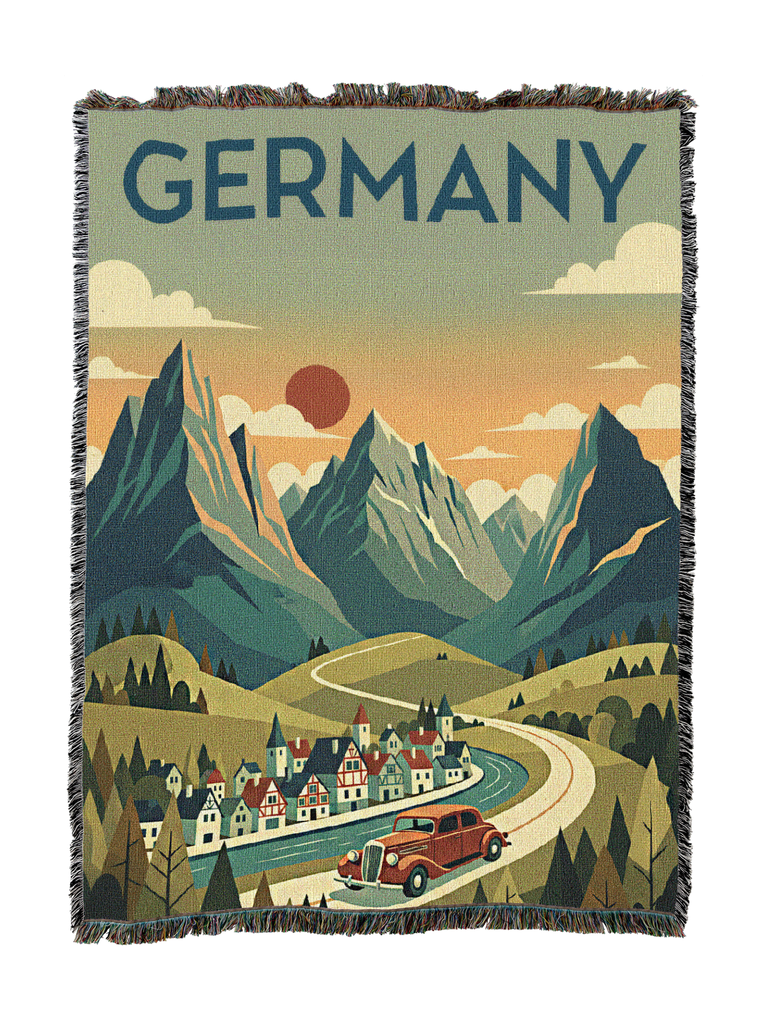 Germany Travel Blanket
