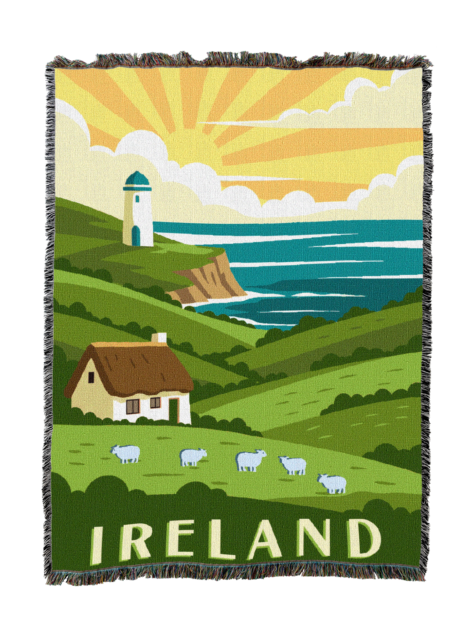 Ireland Travel Blanket