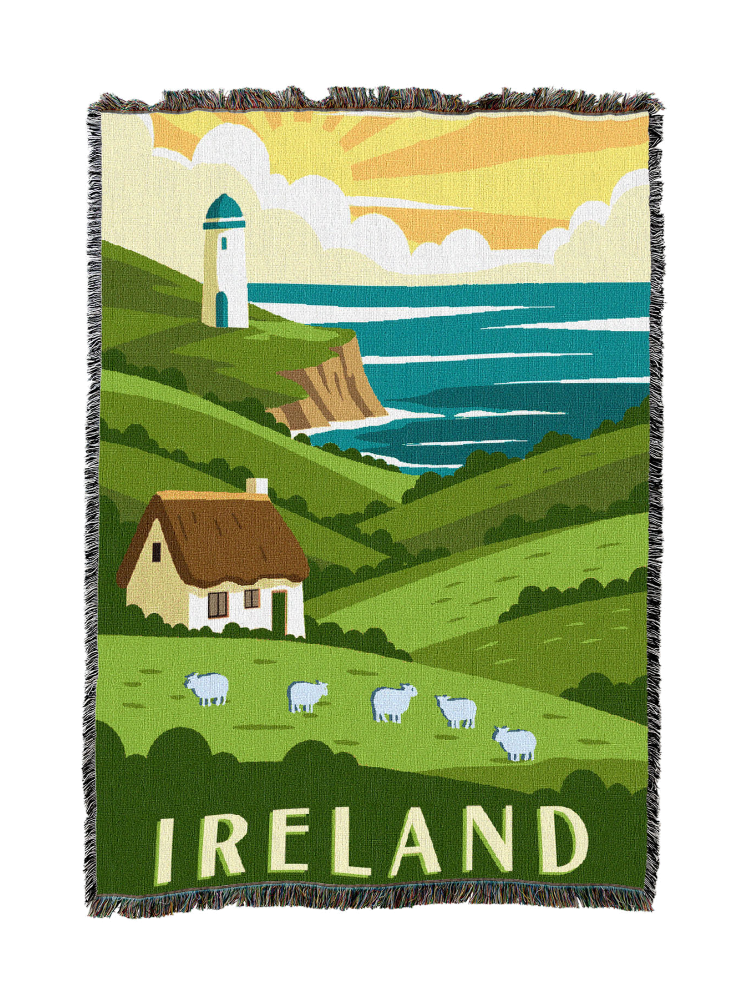 Ireland Travel Blanket