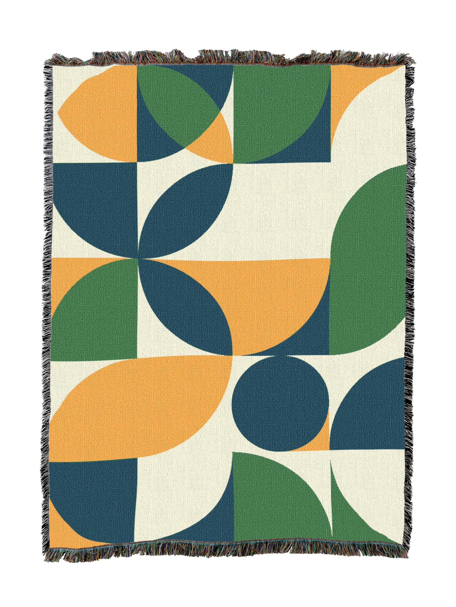 Bauhaus Retro Plants Blanket