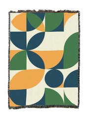 Bauhaus Retro Plants Blanket