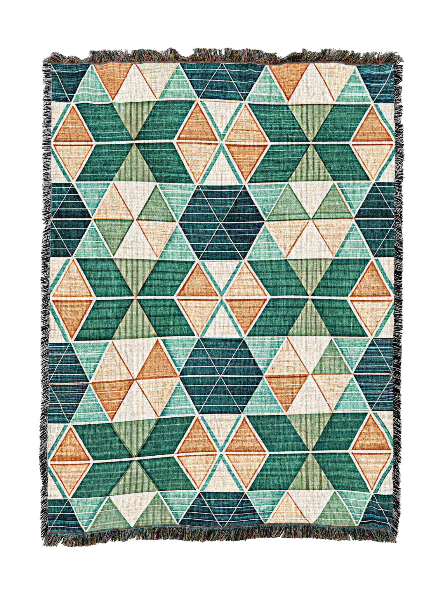 Mid Mod Triangles Blanket