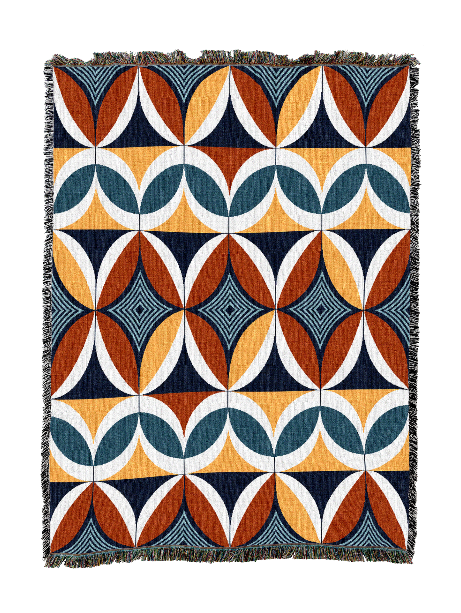 Retro Modern Shapes Blanket