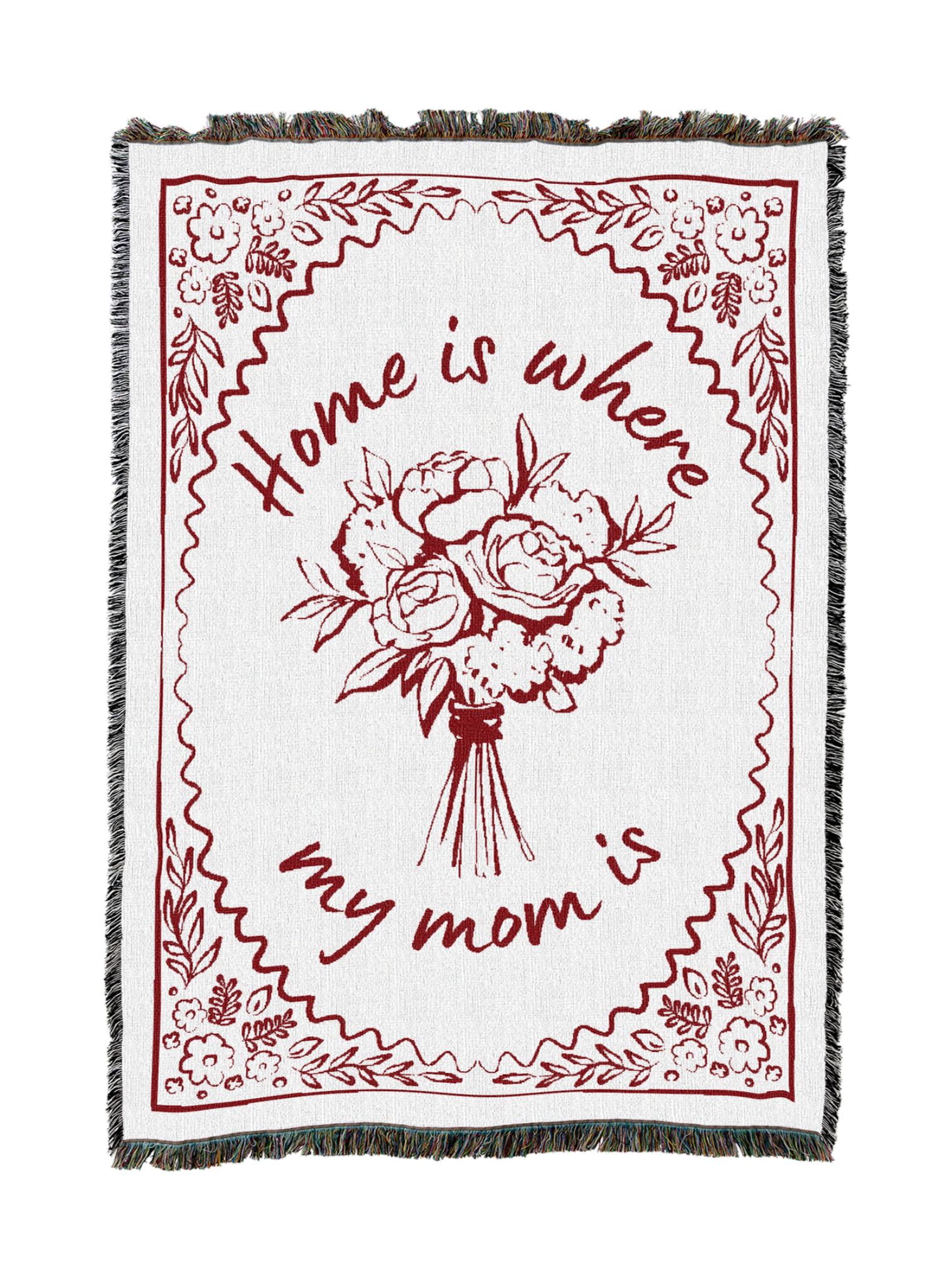 Home Is Where My Mom Is Blanket