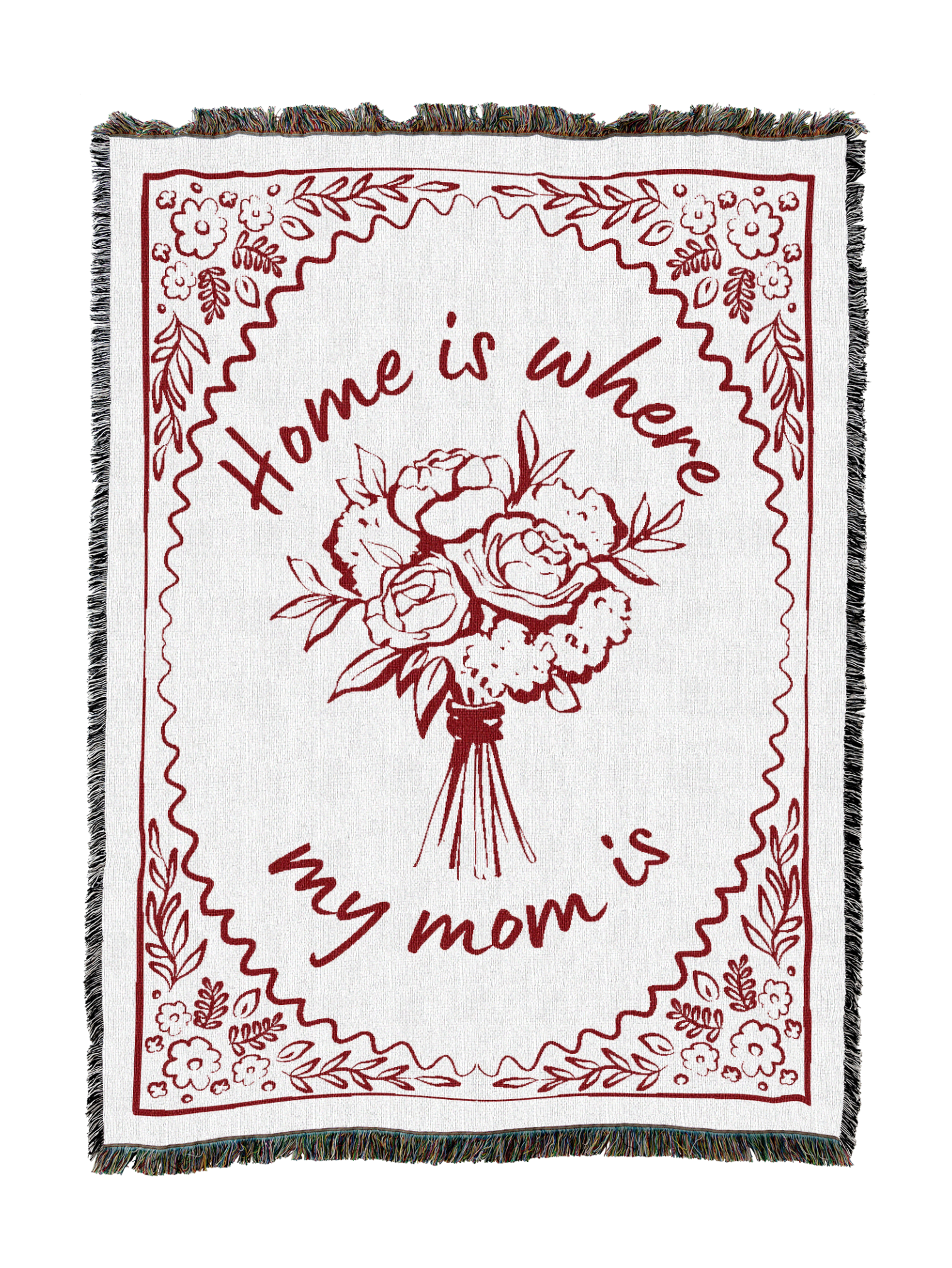 Home Is Where My Mom Is Blanket