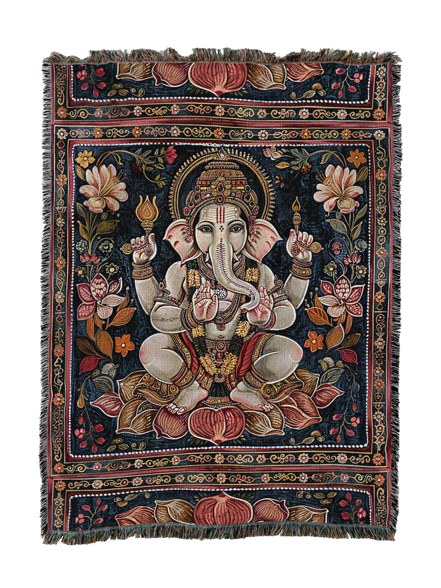 Floral Lotus Blanket