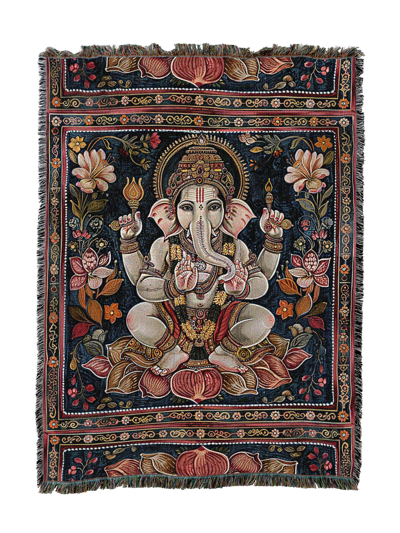 Floral Lotus Blanket