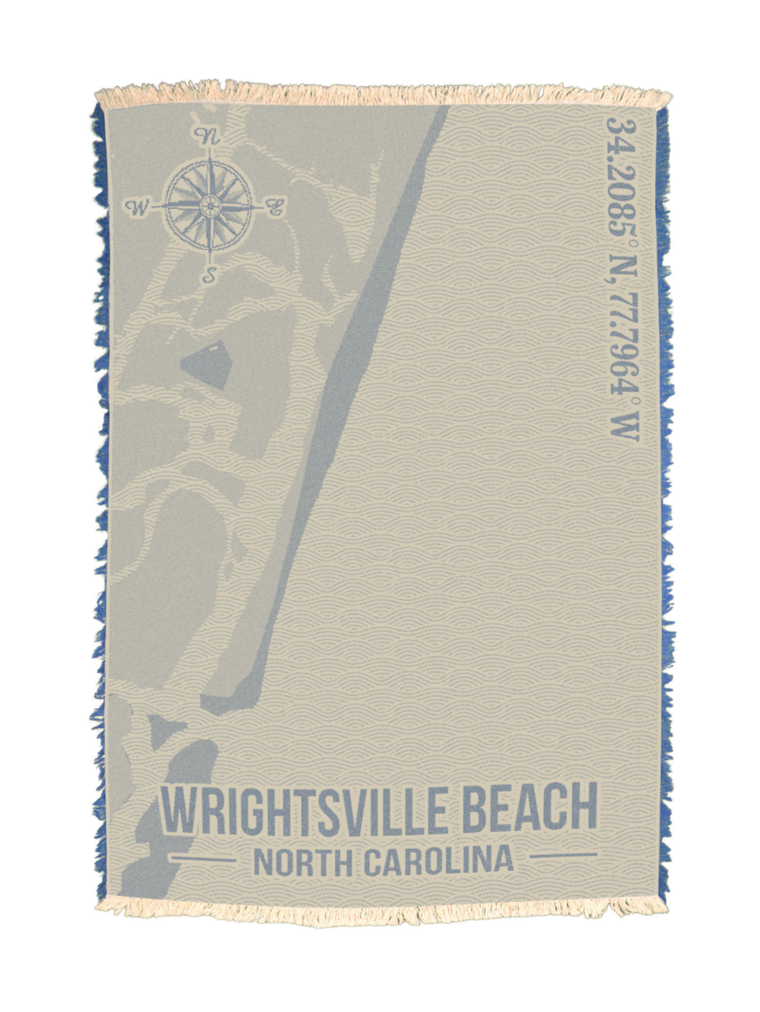 Wrightsville Beach Coordinates Towel