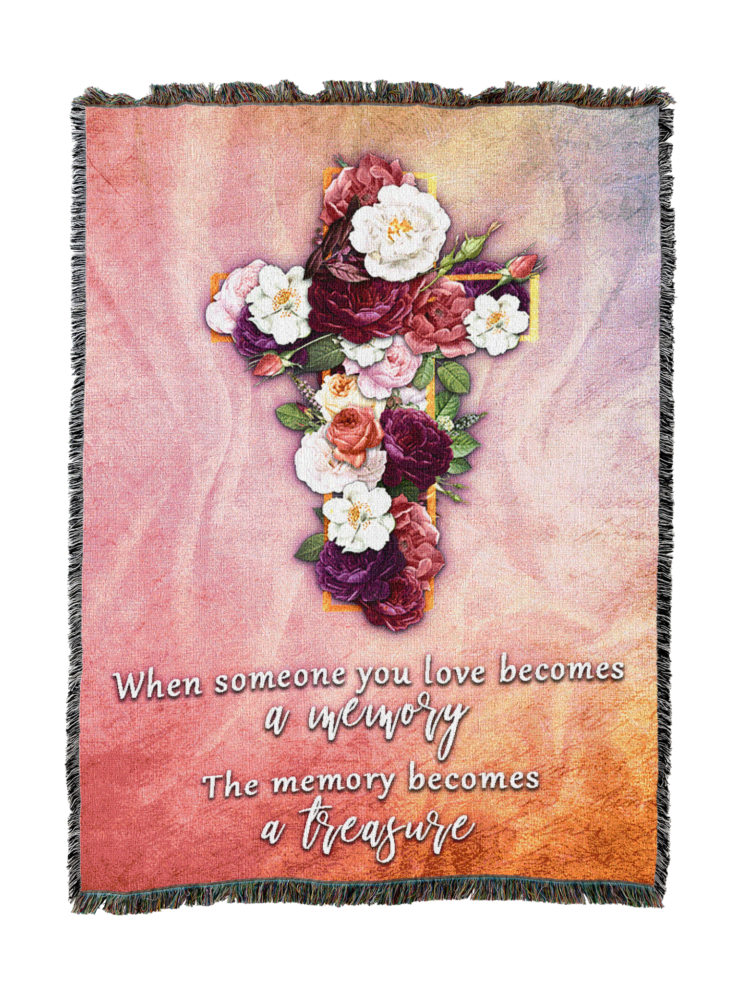 Floral Cross Blanket