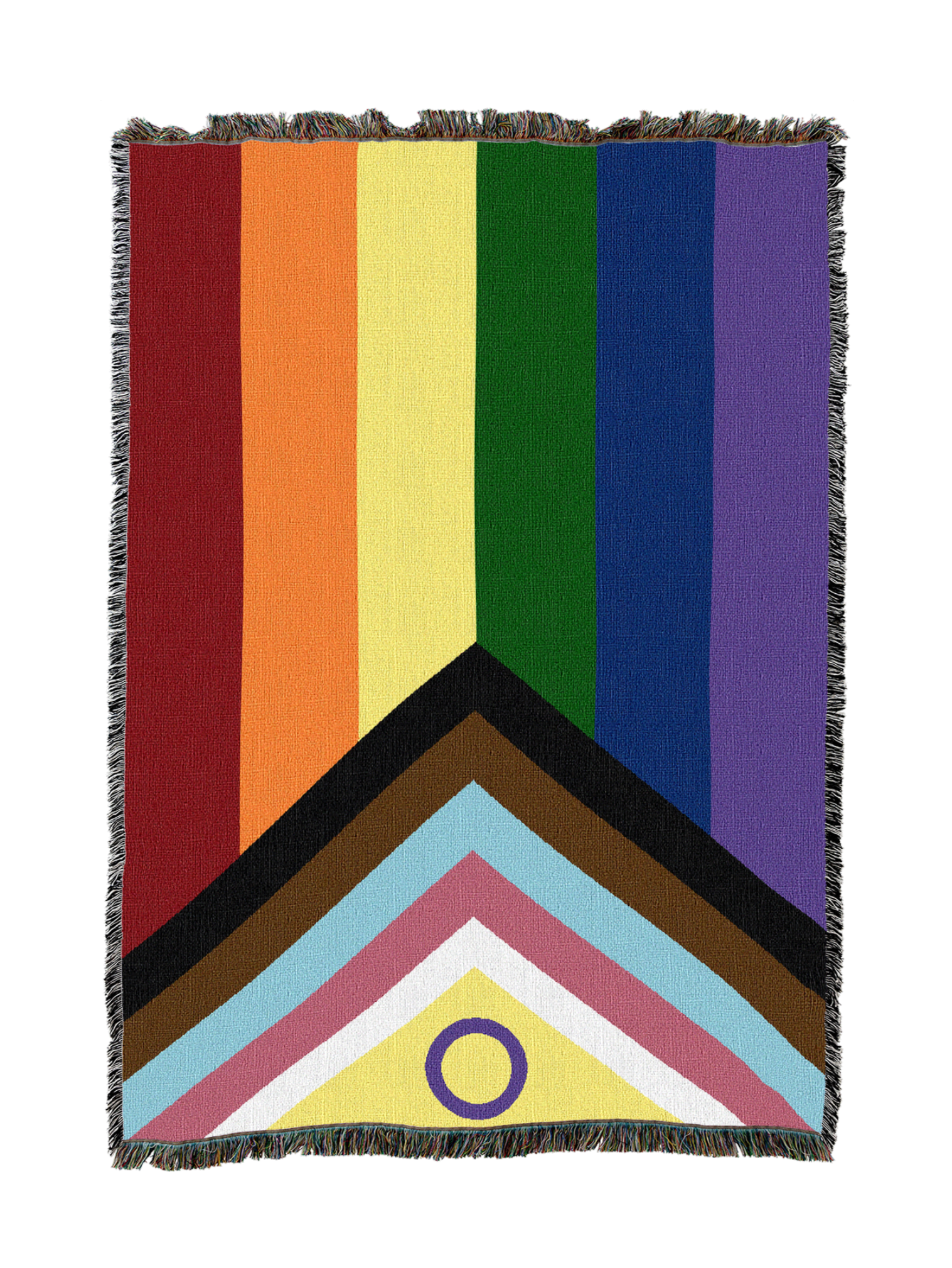 Intersex Progress Pride Flag Blanket