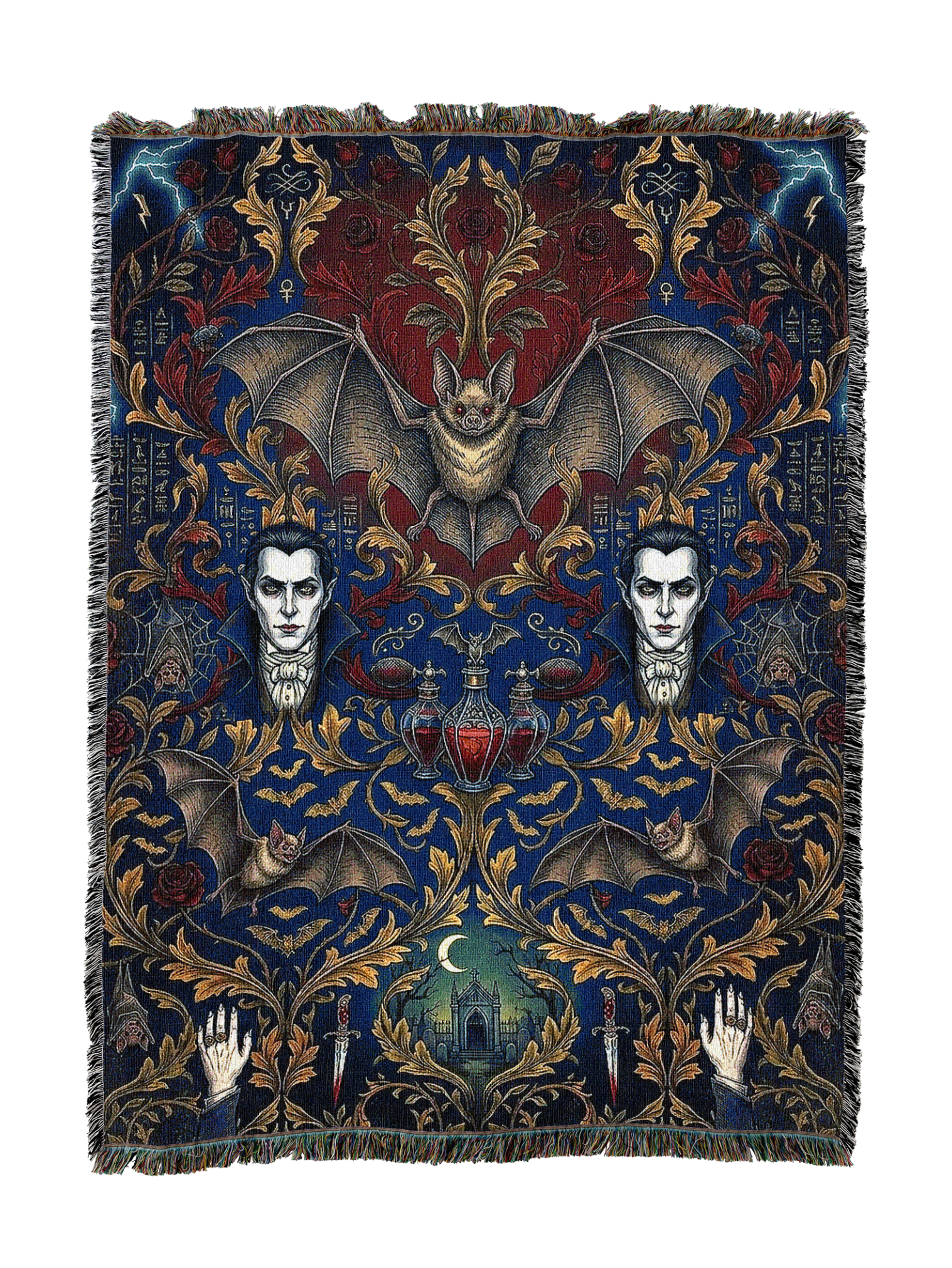 Dracula Themed Blanket
