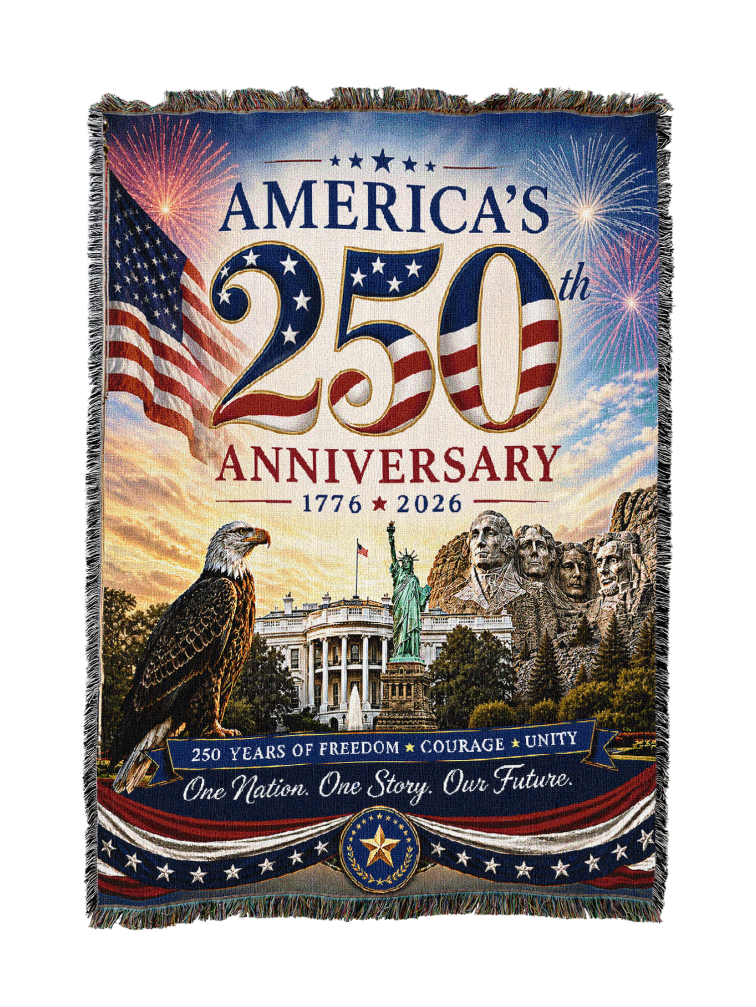250 Years Anniversary Blanket