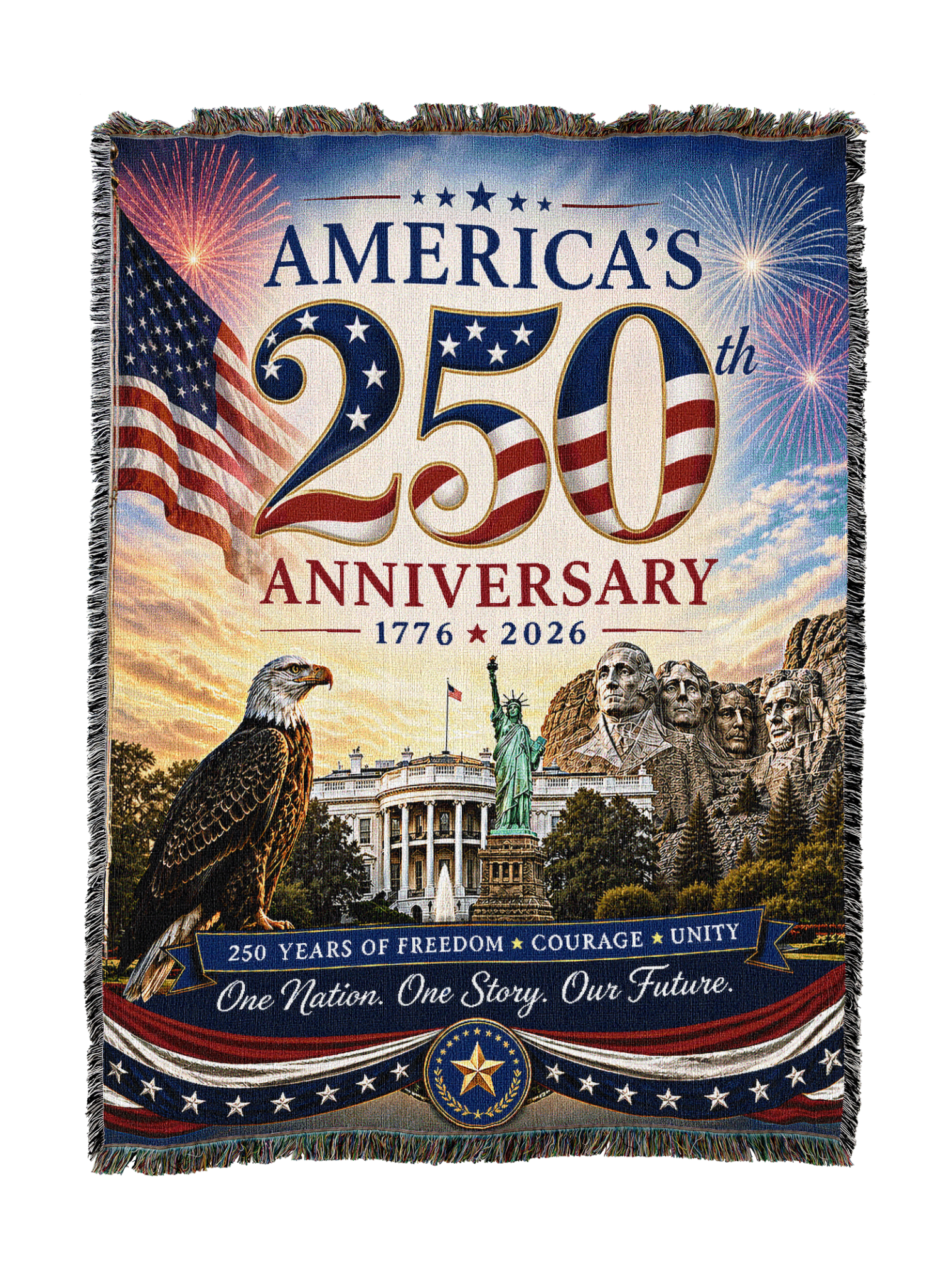 250 Years Anniversary Blanket