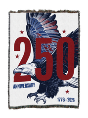 250 Red White Blue Eagle Blanket