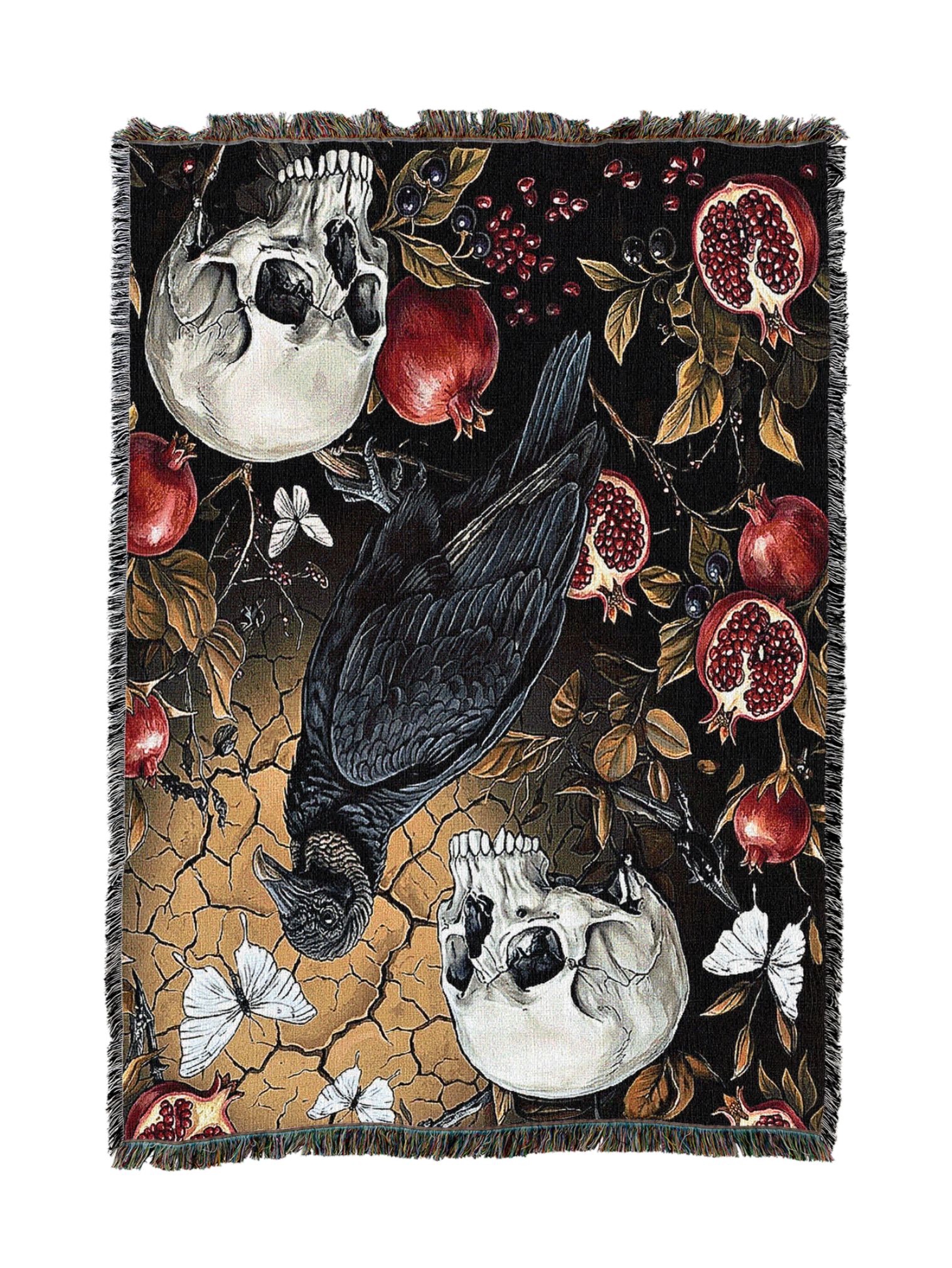 Black Vulture Garden Blanket