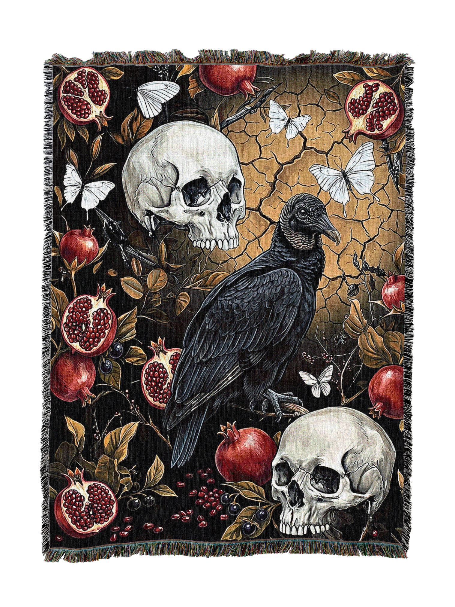 Black Vulture Garden Blanket