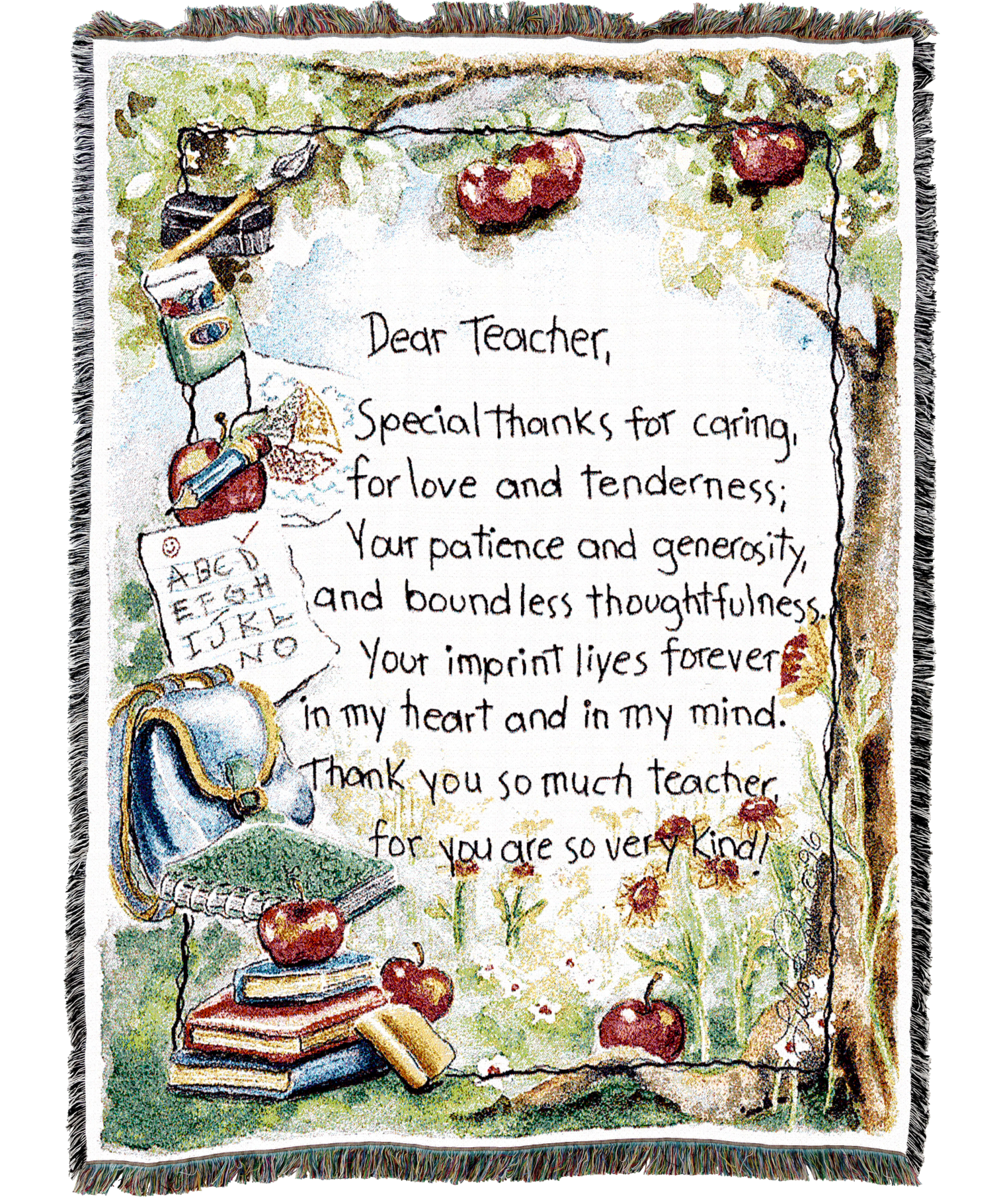 Dear Teacher Blanket