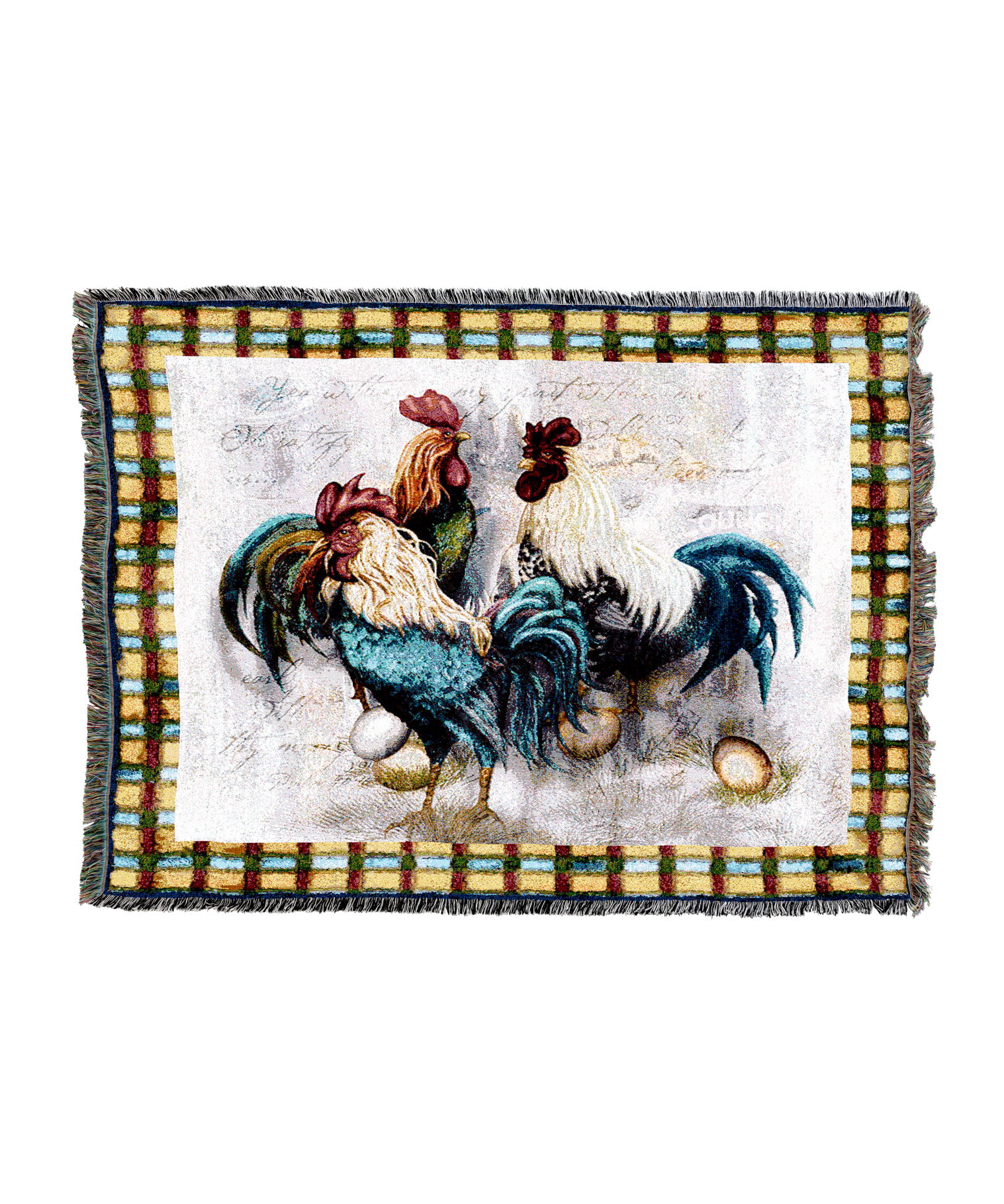 Rooster Trio Blanket