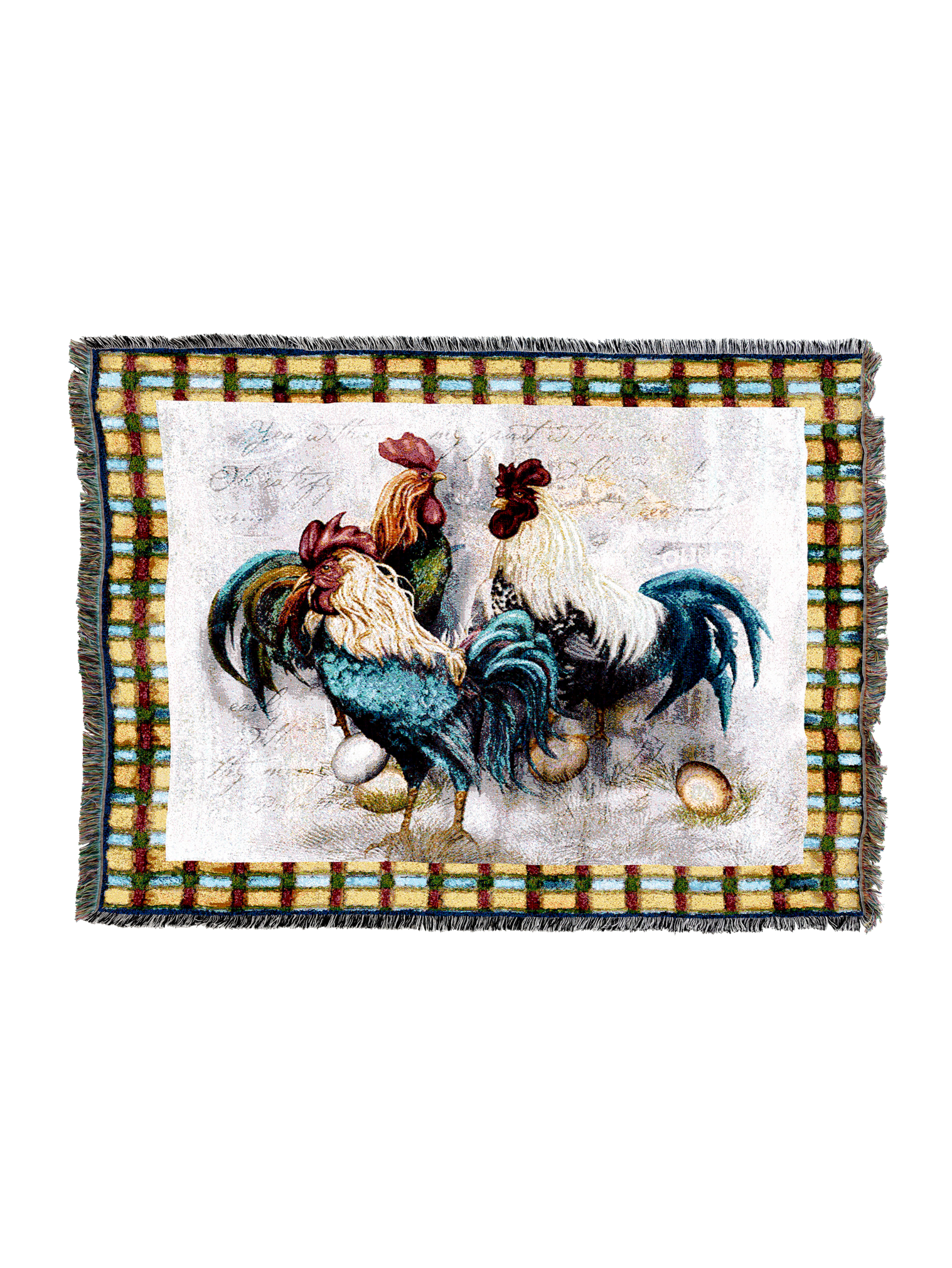Rooster Trio Blanket