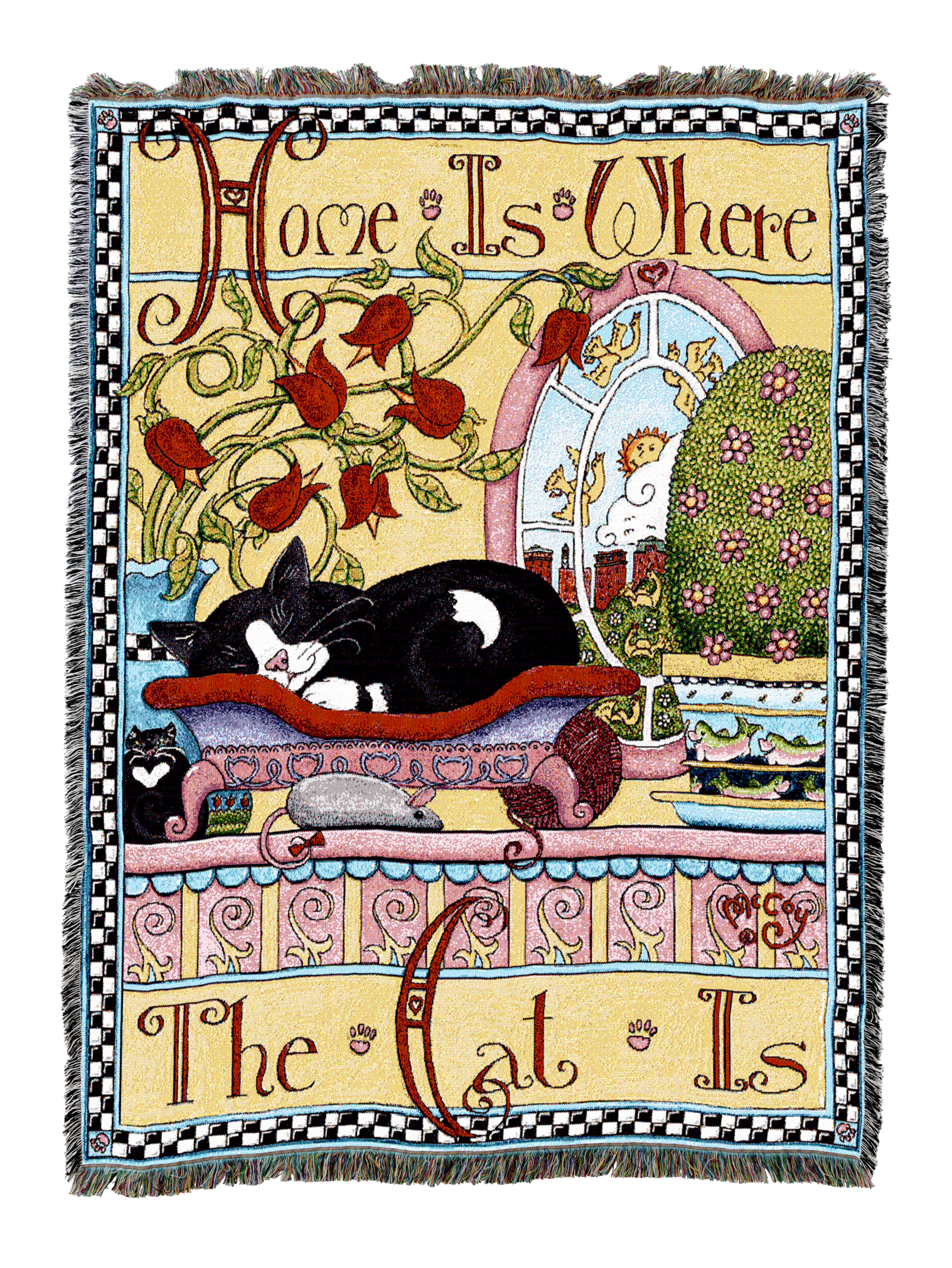 Home Is Where The Cat Is Blanket XL