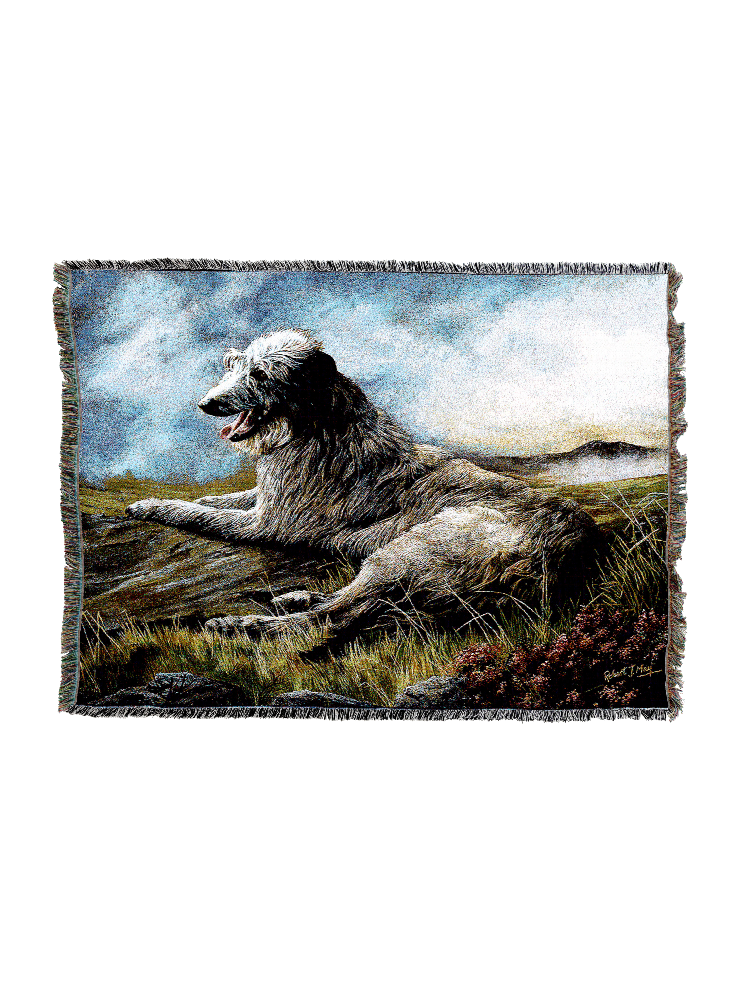 Scottish Deerhound Blanket  A