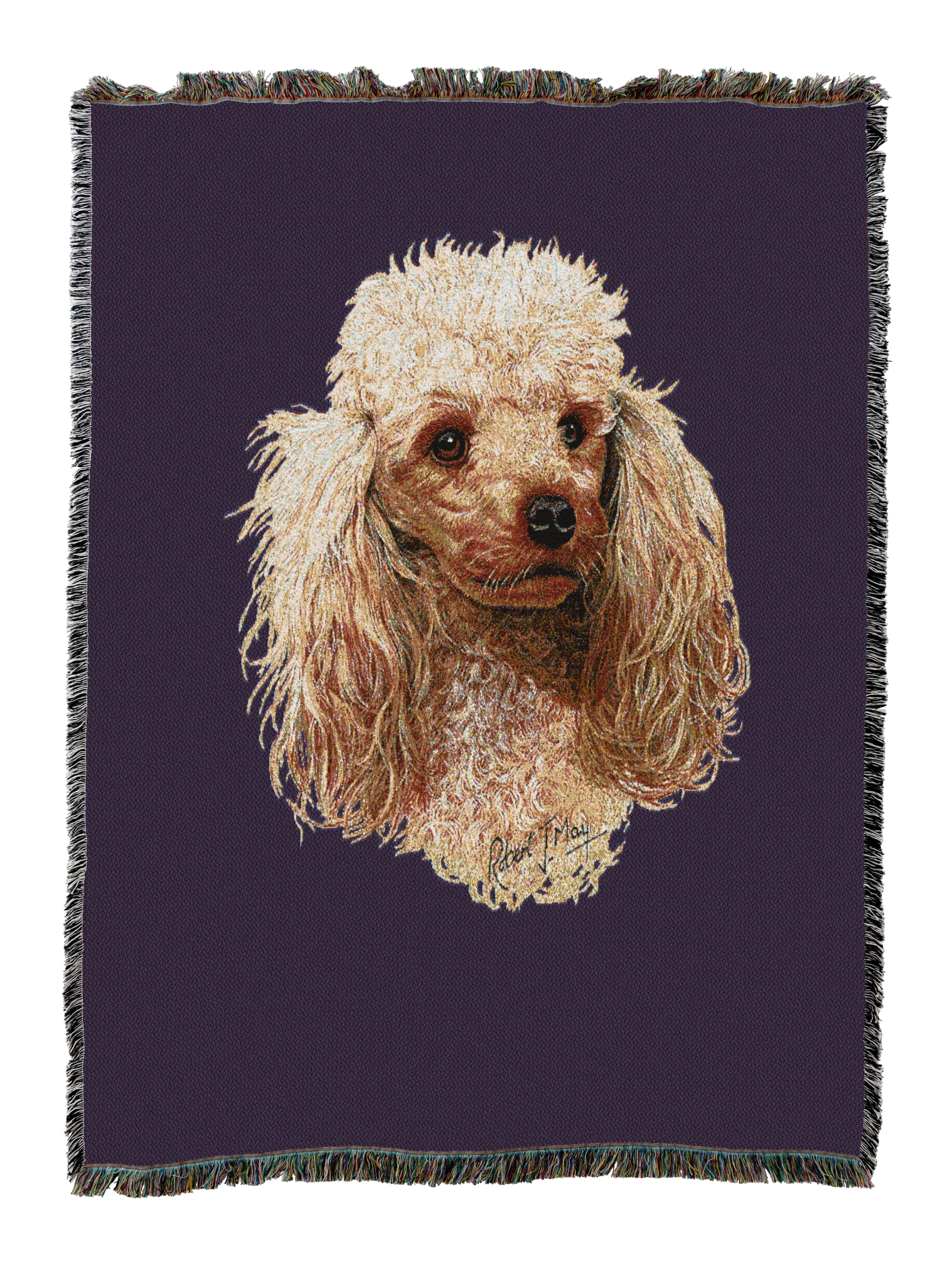 Poodle Cream Blanket