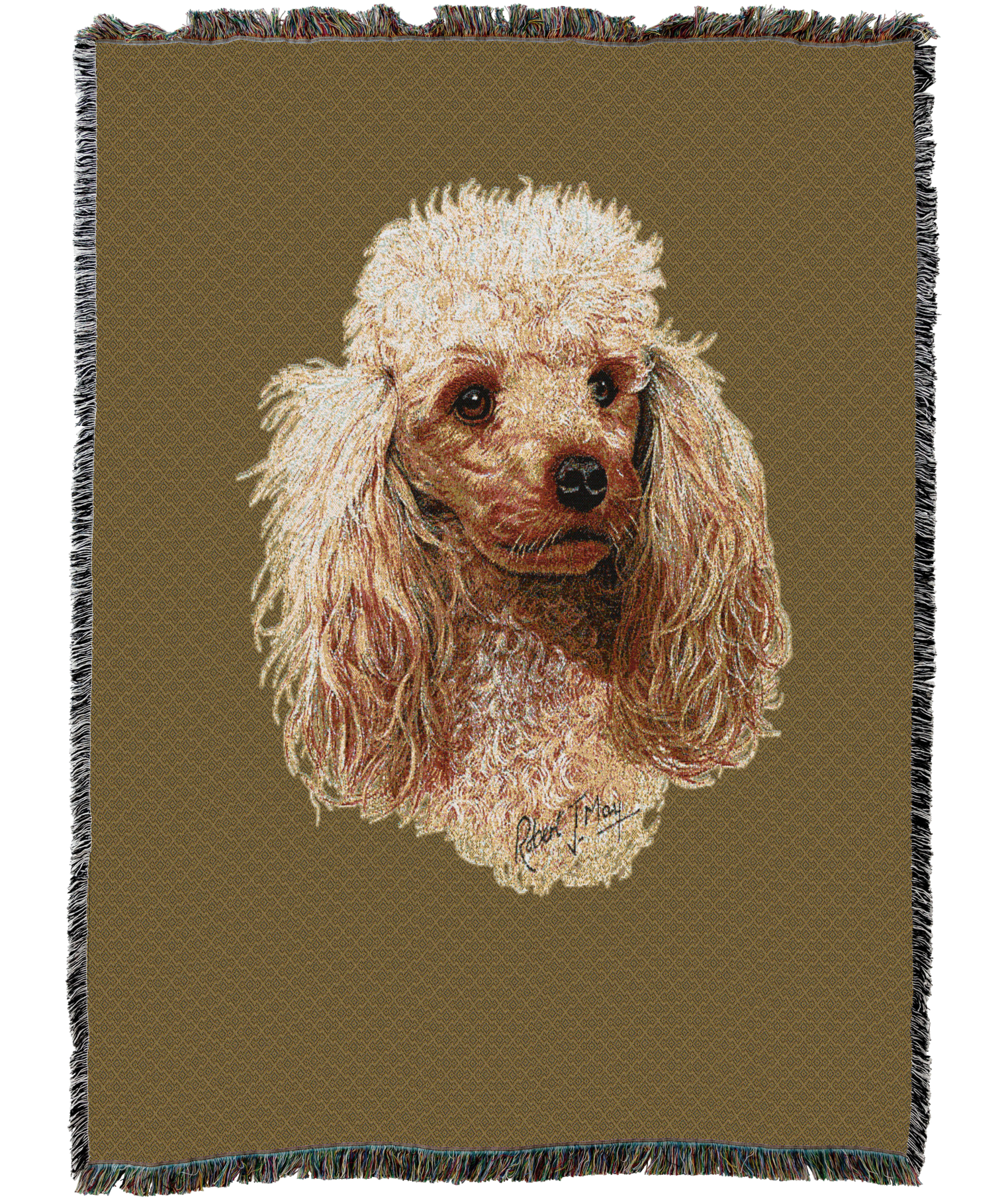 Poodle Cream Blanket